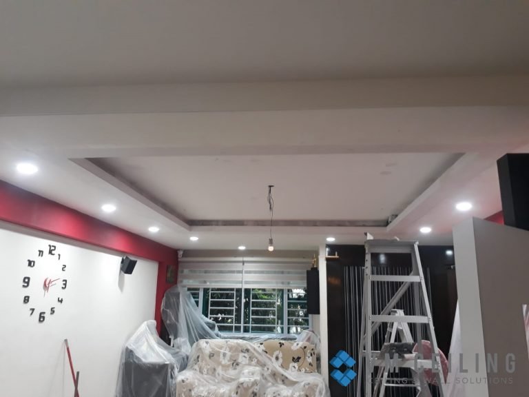 Living Room False Ceiling & Cove Lighting Singapore HDB – Admiralty